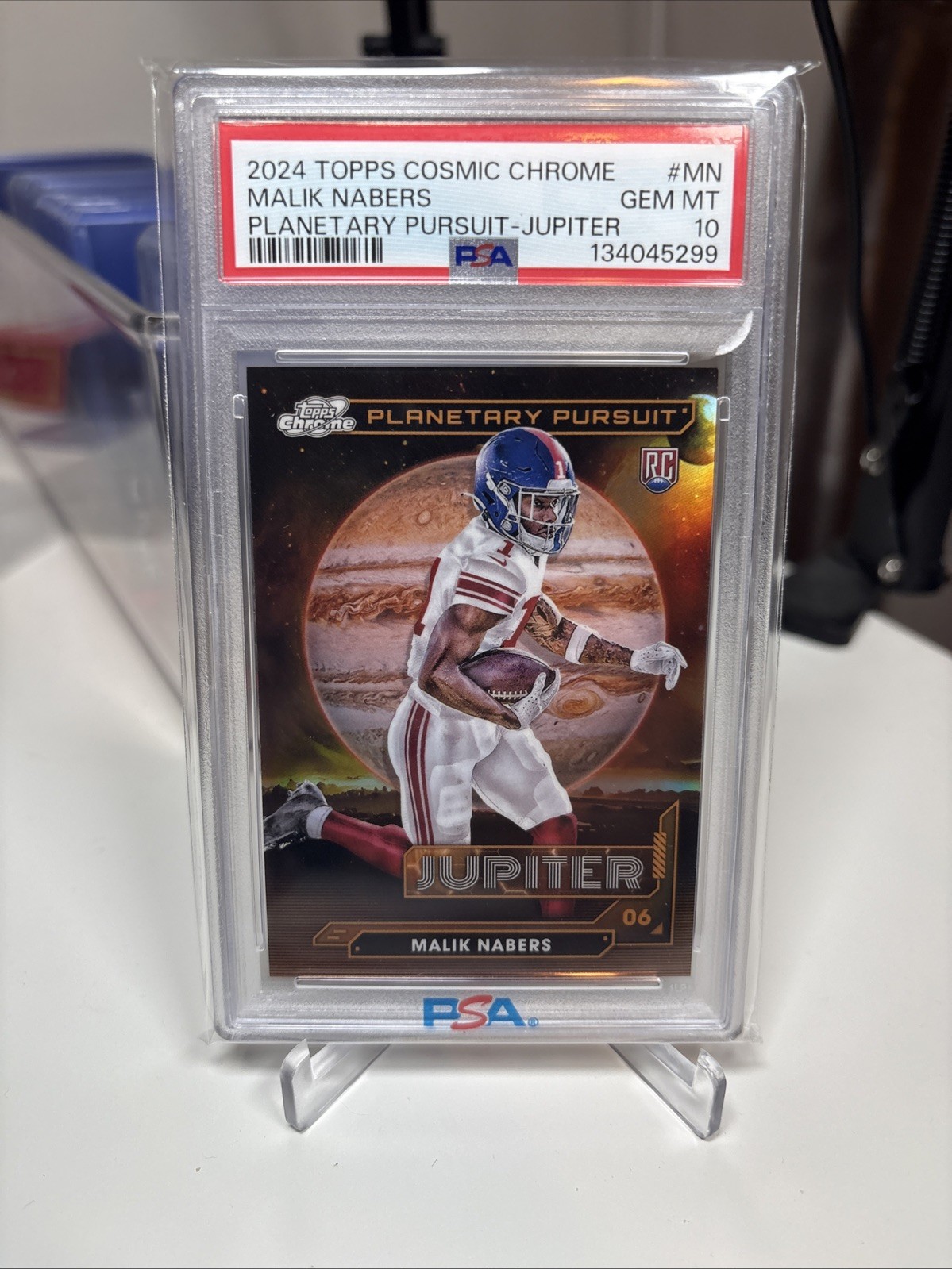 Malik Nabers Topps Cosmic Chrome Planetary Pursuit #MN Jupiter