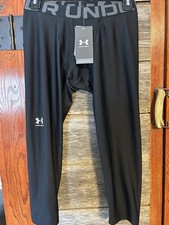NWT Under Armour Black Performance Leggings Size Youth Large YLG