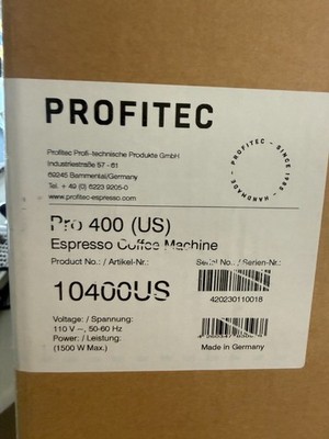 Profitec Pro 400 Espresso Machine