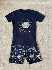 Kids Boys Space 2 Pieces Pajamas Set Size 8 Short Sleeve