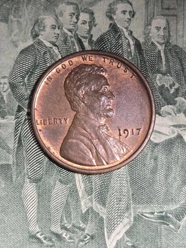 1917 P Lincoln Wheat - UNC MS RB