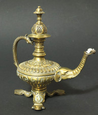 Alte Messing Aladdin Wunderlampe Lampe Öllampe Petroleumlampe Tischlampe Aladin