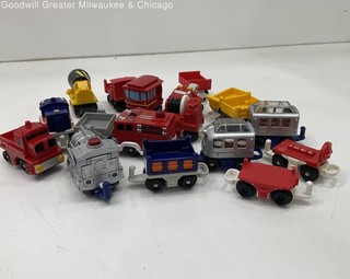 Assorted Fisher Price Geotrax Vehicles Toy Lot