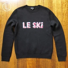 A.P.C Rue Madame Paris Ladies Black ‘LE SKI’ Wool Sweater (XS)