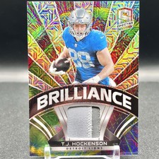 2021-22 Panini Spectra T.J. Hockenson /25 Brilliance Mojo Patch Detroit Lions