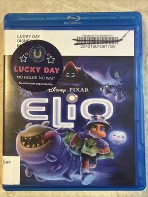 Elio (Blu-ray, 2025) Ex-Library | Disney Pixar Animated Adventure