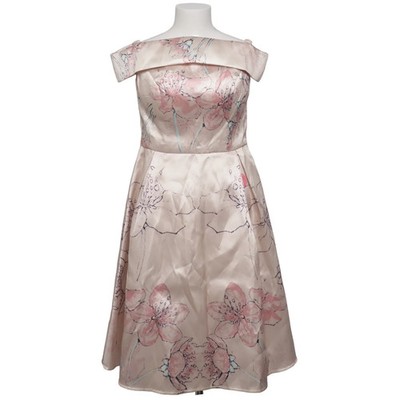 Chi Chi London, Kleid, Größe: 40, Beige/Pink, Polyester, Blumen, Damen #Whb