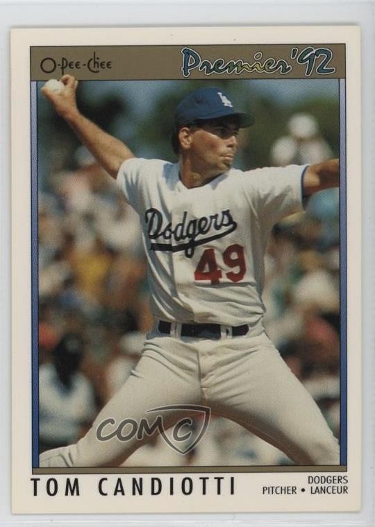 1992 O-Pee-Chee Premier Tom Candiotti #142 1s8