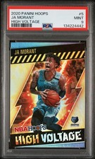 2020 PANINI HOOPS HIGH VOLTAGE #5 JA MORANT PSA 9