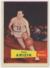 1957 Topps 10 Arizin VG 706581