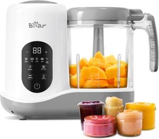 One-Step Baby Food Maker: Steam and Blend, 400ml Bowl, Self-Clean
