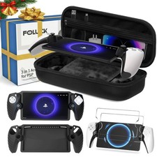 3 in 1 Accessories Set for PlayStation Portal Remote Player, EVA Carrying Cas...