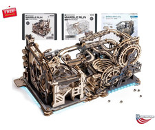 Marble Night City Mechanical 3D Wooden Puzzle Marble Run Kit