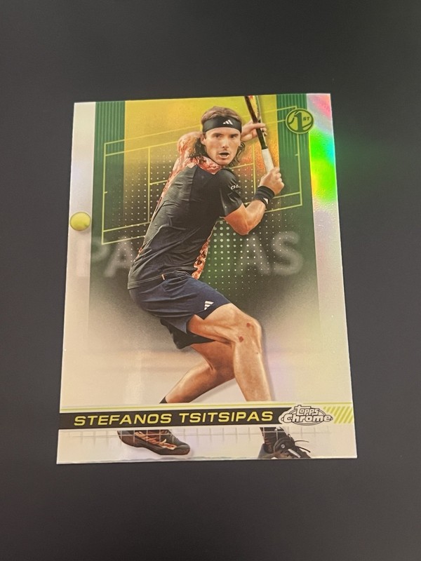 2024 Topps Chrome Tennis Refractor Stefanos Tsitsipas