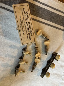 Harmony Vintage Guitar Tuners Machine Heads with Mounting Plates