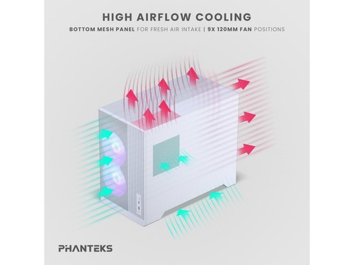 Phanteks XT M3, kompaktes Micro-ATX Gaming Gehäuse, High Airflow Performance Mesh, - Bild 3 von 5