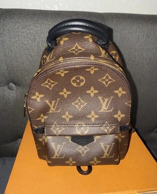 Louis Vuitton Monogram Palm Springs Mini Backpack Brown