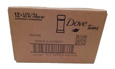 12x PACK BOX Dove Teens Antiperspirant Deodorant Blue Raspberry 2.6oz NEW Sealed