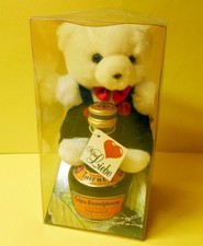 alter Thienelt Echte Kroatzbeere Likör mit Teddybär weiss Kroatzbärchen