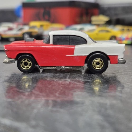 1978 Vintage Hot Wheels '55 Chevy Chevrolet Red & White With Gold Rims