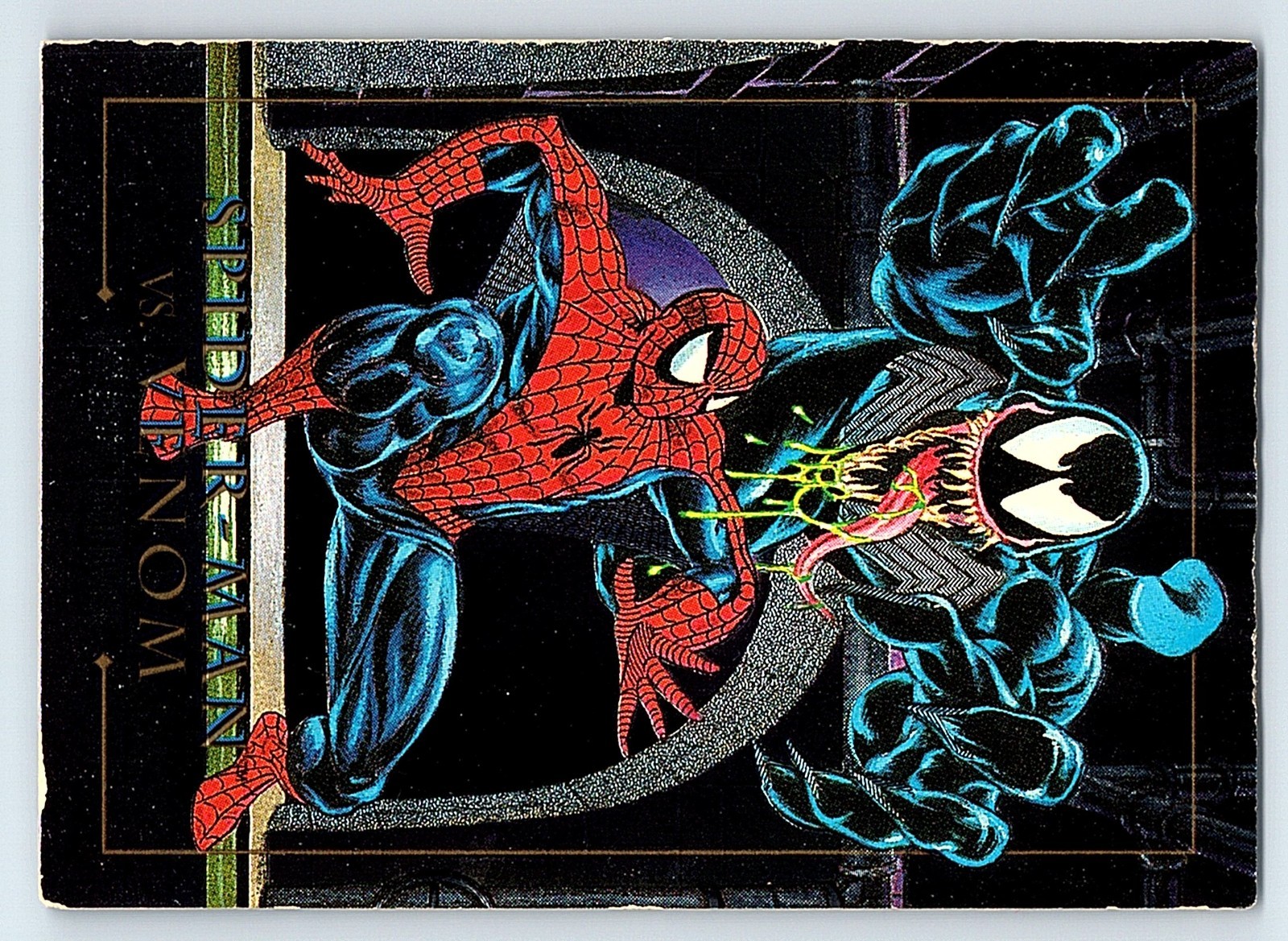 1992 Marvel Masterpieces Spider-Man vs Venom Battle Spectra Chase Card #4-D