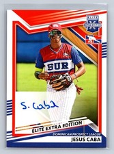 Jesus Caba 2022 Panini Elite Extra Edition Signatures AU Dominican League #205