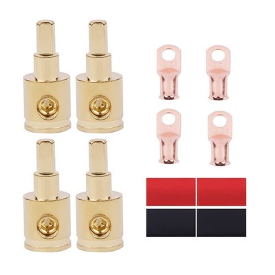VASTAUTO 0 Gauge to 4 Reducer Adapter 4pairs Amp Input Wire connectors... 
