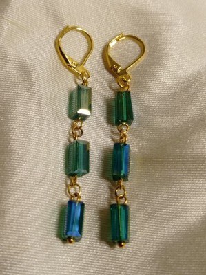 Damen Ohrringe aus Muranoglas Farbe Gold   LuaCreazioni  