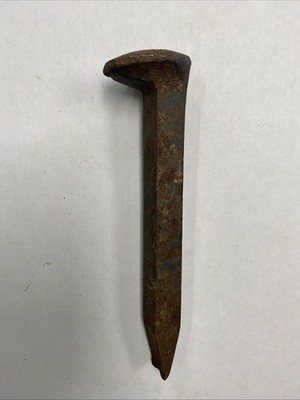 Antique tool Vintage railroad spike nail ....6 3/4 inch from Kentucky