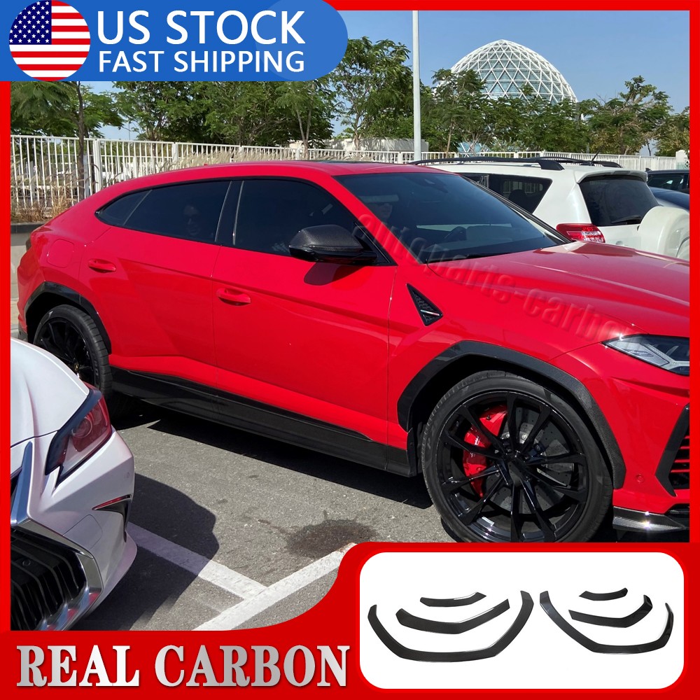 DRY Carbon Wheel Eyebrow Arch Trim Fender Flares For Lamborghini Urus 2018-2023