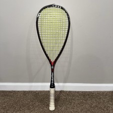 Tecnifibre Carboflex 125S Squash Racket Black And Red Green Wire