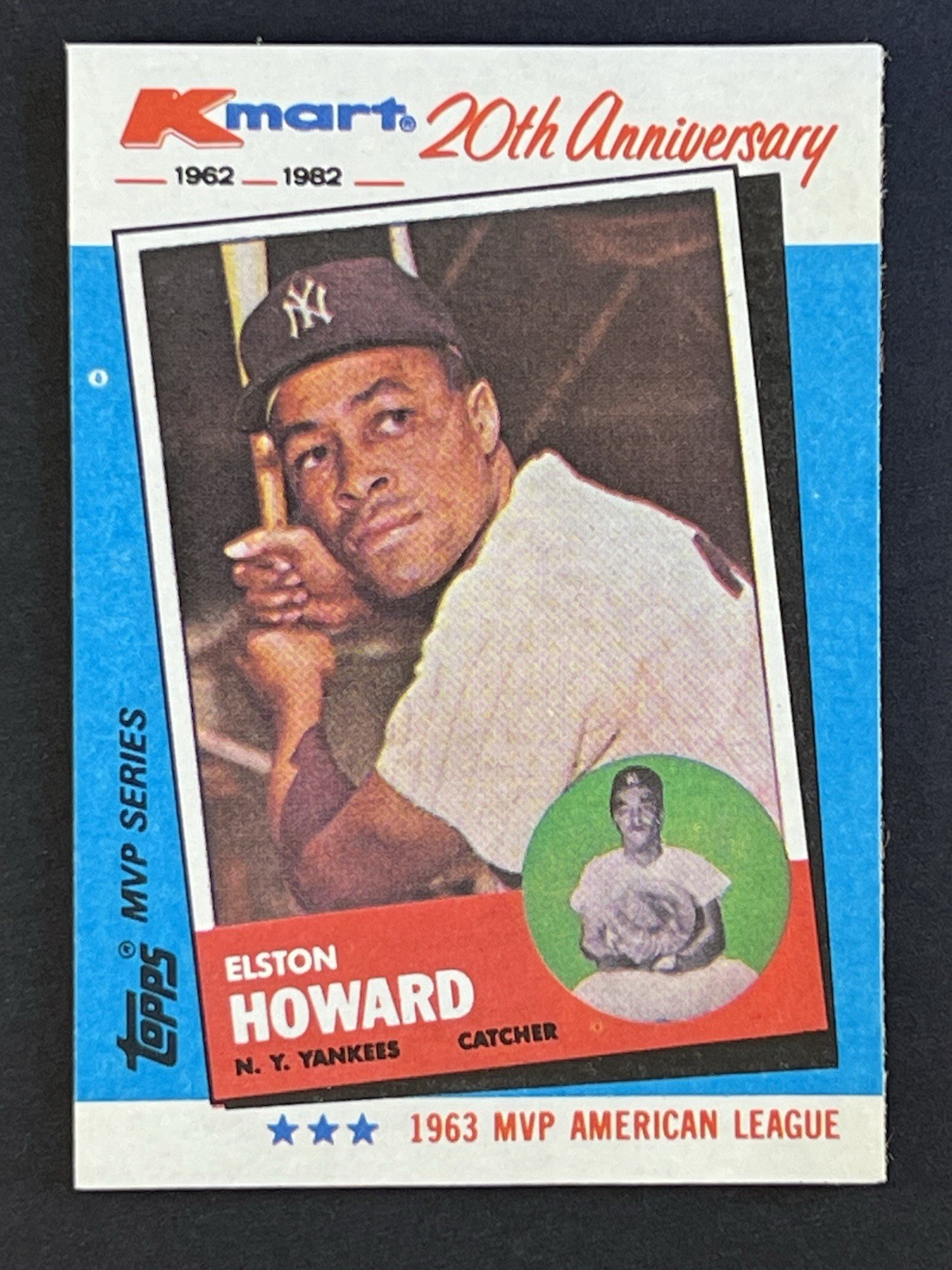 Elston Howard 1982 Topps Kmart 20th Anniversary AL & NL MVP's #3 NY Yankees