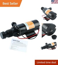 Macerator Waste Water Pump 12V 12 GPM New Anti-Clog Feature for RV Marine Tra...
