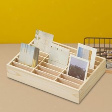 Handyaufbewahrungsbox aus Holz, 24 F&auml;cher, f&uuml;r Schule, B&uuml;ro,