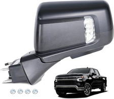 2019-2025 Silverado 1500 Left Side Mirror Heated Power Folding  Compatible Repla