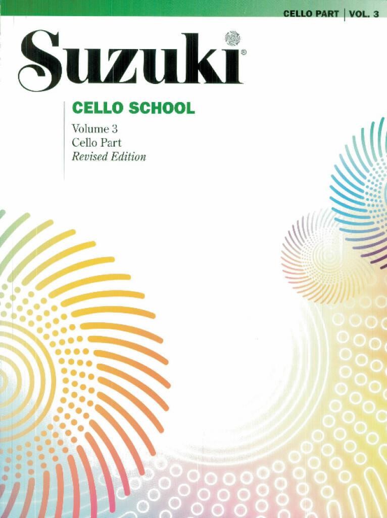 Suzuki Cello School Volume 3, Suzuki, Cello teaching material, Printed Music