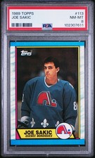 1989 TOPPS #113 JOE SAKIC ROOKIE RC PSA 8
