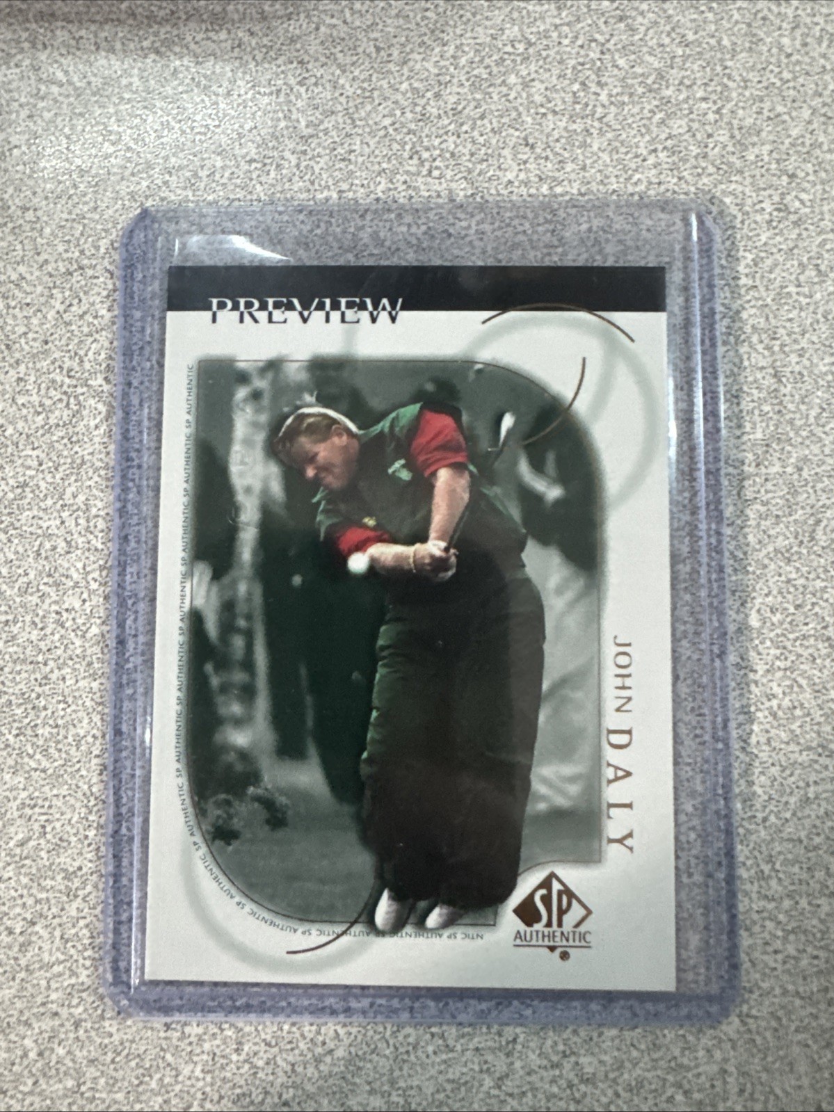 2001 SP Authentic Preview - John Daly #1
