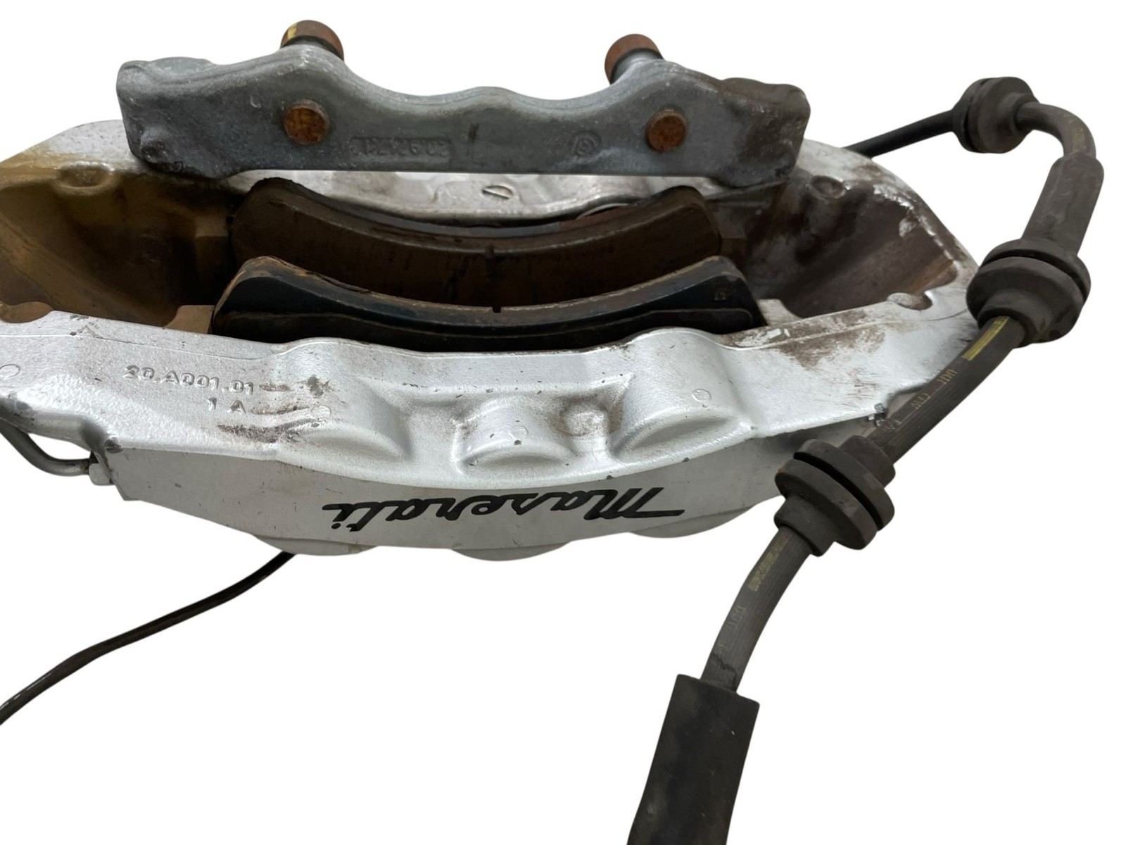 2008-2016 MASERATI GRANTURISMO FRONT LEFT BREMBO BRAKE CALIPER SILVER OEM