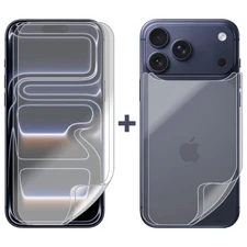 2 Set Soft PET Film Screen Protector for Apple iPhone 17 PRO MAX Front and Back