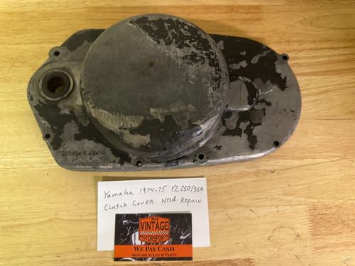 Yamaha 1974-75 YZ250/360 Clutch Engine Cover Needs Repaired .