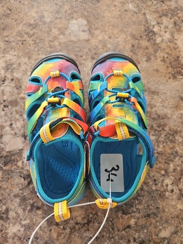 Keen Size 2 new unisex multicolored tie dye waterproof sandals - Picture 5 of 7