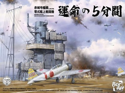 Border Model BSF002 - 1:35 Mitsubishi A6M2 Zero and Akagi Flight Deck - Neu