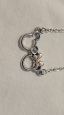 Mickey and Minnie Silver Color Necklace