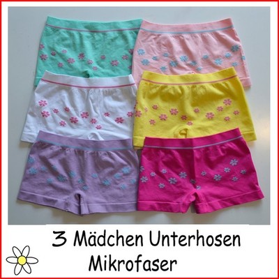 3er Kinder Mädchen Unterhosen Slips Panty Hipster Schlüpfer Shortys  Unterwäsche