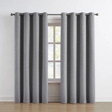 Blackout Window Panels/Curtains, 2-pack Gray Color