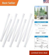 8 Pack Adjustable Window Security Bars for Maximum Home Protection (23.6-43.3")