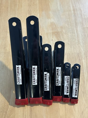#ad Lot Of 6 Craftsman Metal Black Spring Clamps D 09 MY66699 98 97 $23.97