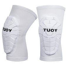 Compression Knee Pads Padded Knee Protection Pad - Youth  Adult Sizes 1 Pair 