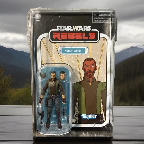 STAR WARS REBELS VINTAGE UNPUNCHED IN CASE 3.75” 1:18 KANAN JARRUS HASLAB MINT
